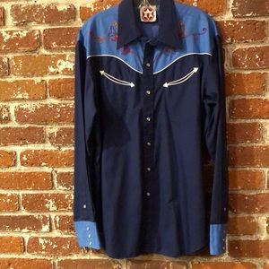 VINTAGE western shirt by Stable Gear Western Wear Inc L 16-16-1/2